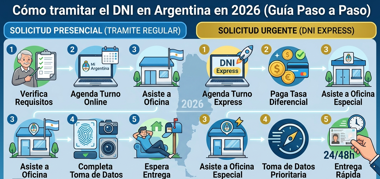 ¿Cómo tramitar el DNI en Argentina en 2026? Requisitos, turnos y costos