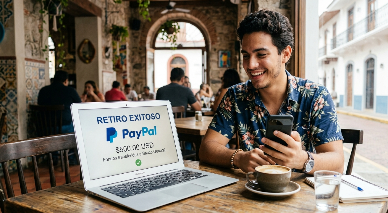 Cómo cobrar dinero de PayPal en Panamá: Guía paso a paso 2026